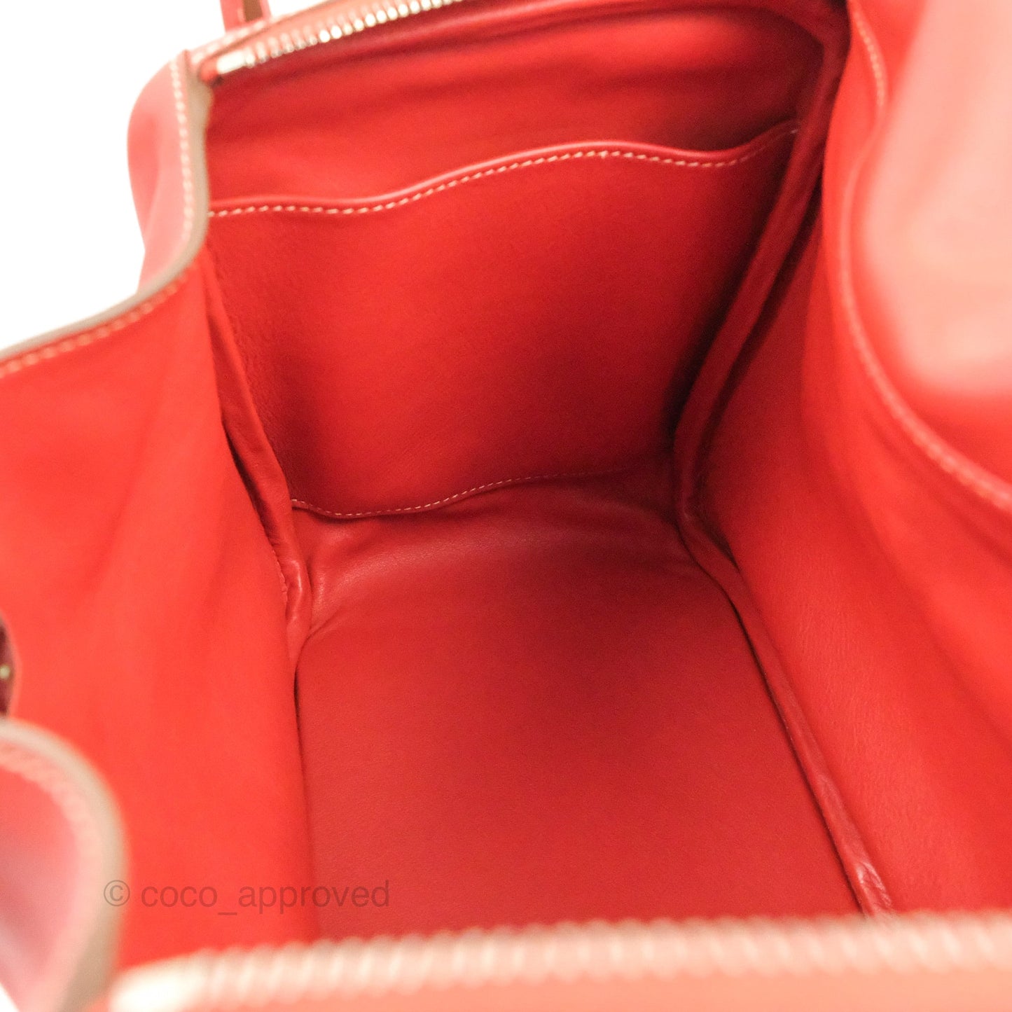Hermès Lindy 30 Sanguine 9M Swift Palladium Hardware