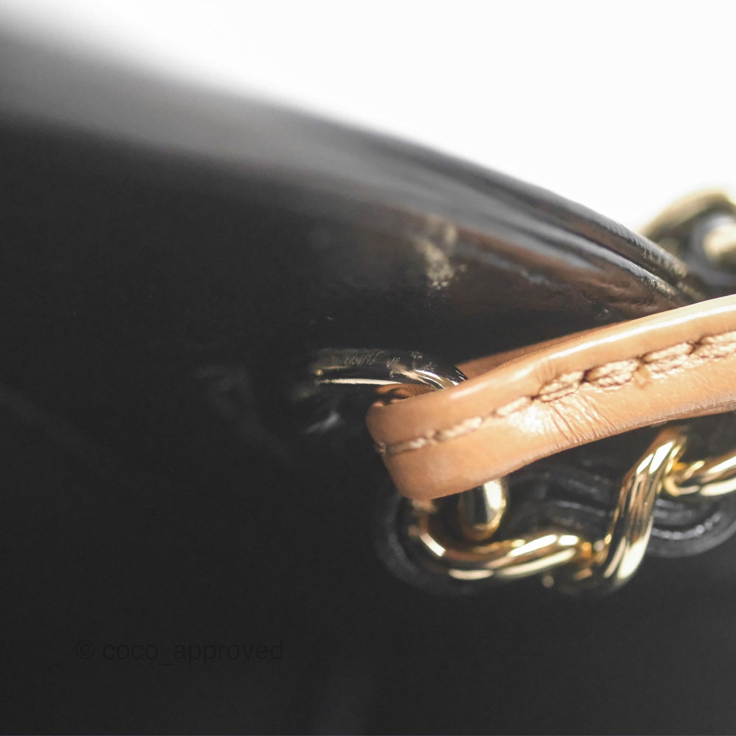 Chanel Mini 31 Beige/ Black Shiny Calfskin Gold Hardware