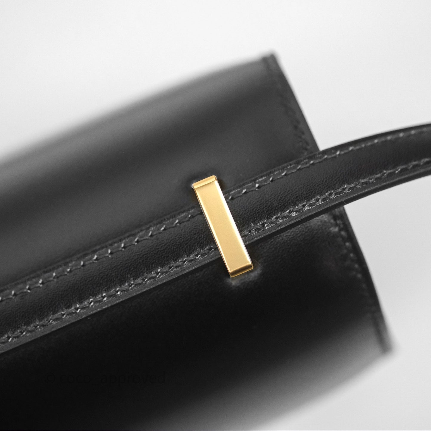 Hermès Constance Mini 18cm Mirror Black Noir 89 Box Leather Gold Hardware