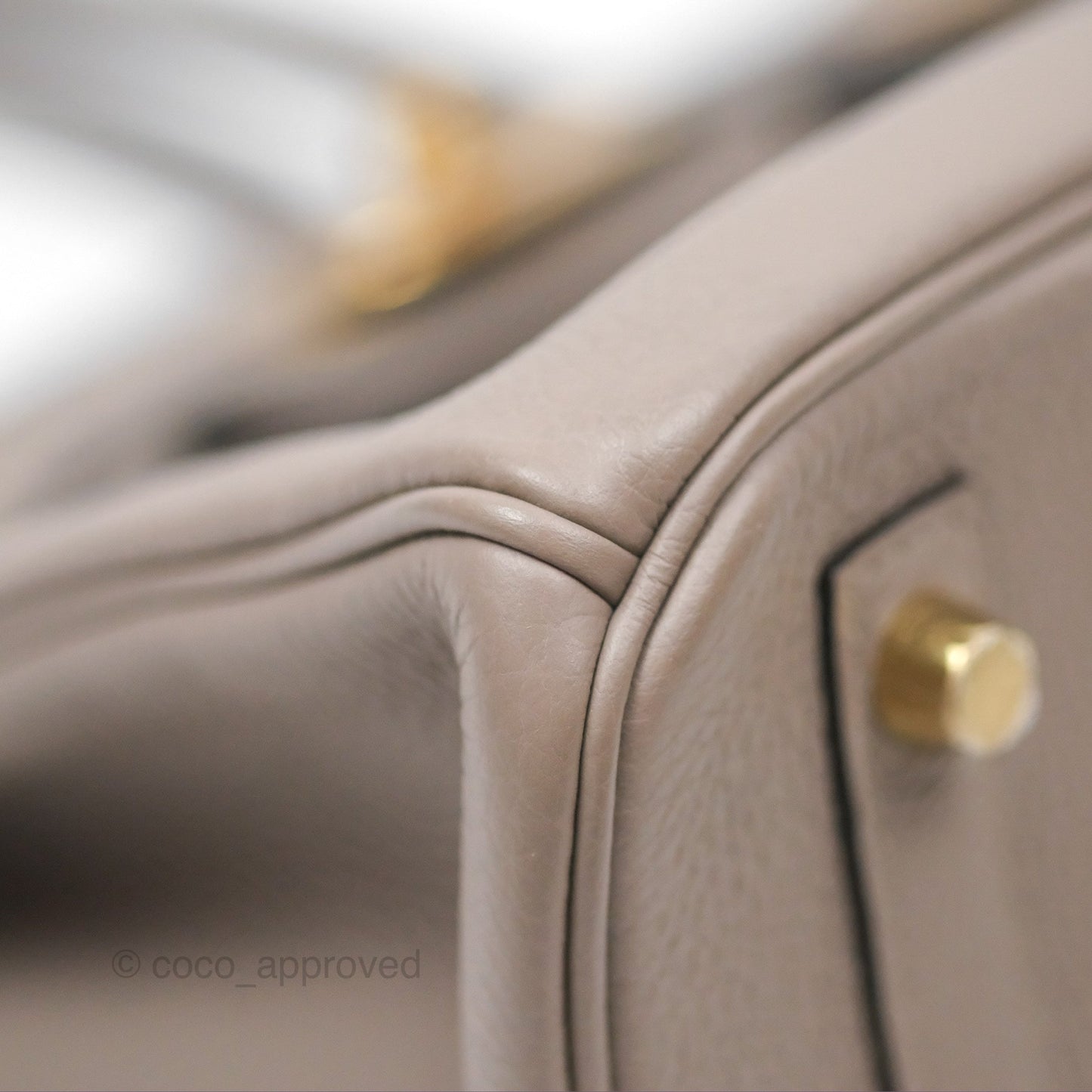 Hermès Birkin 30 Retourne Gris Asphalt M8 Togo Gold Hardware