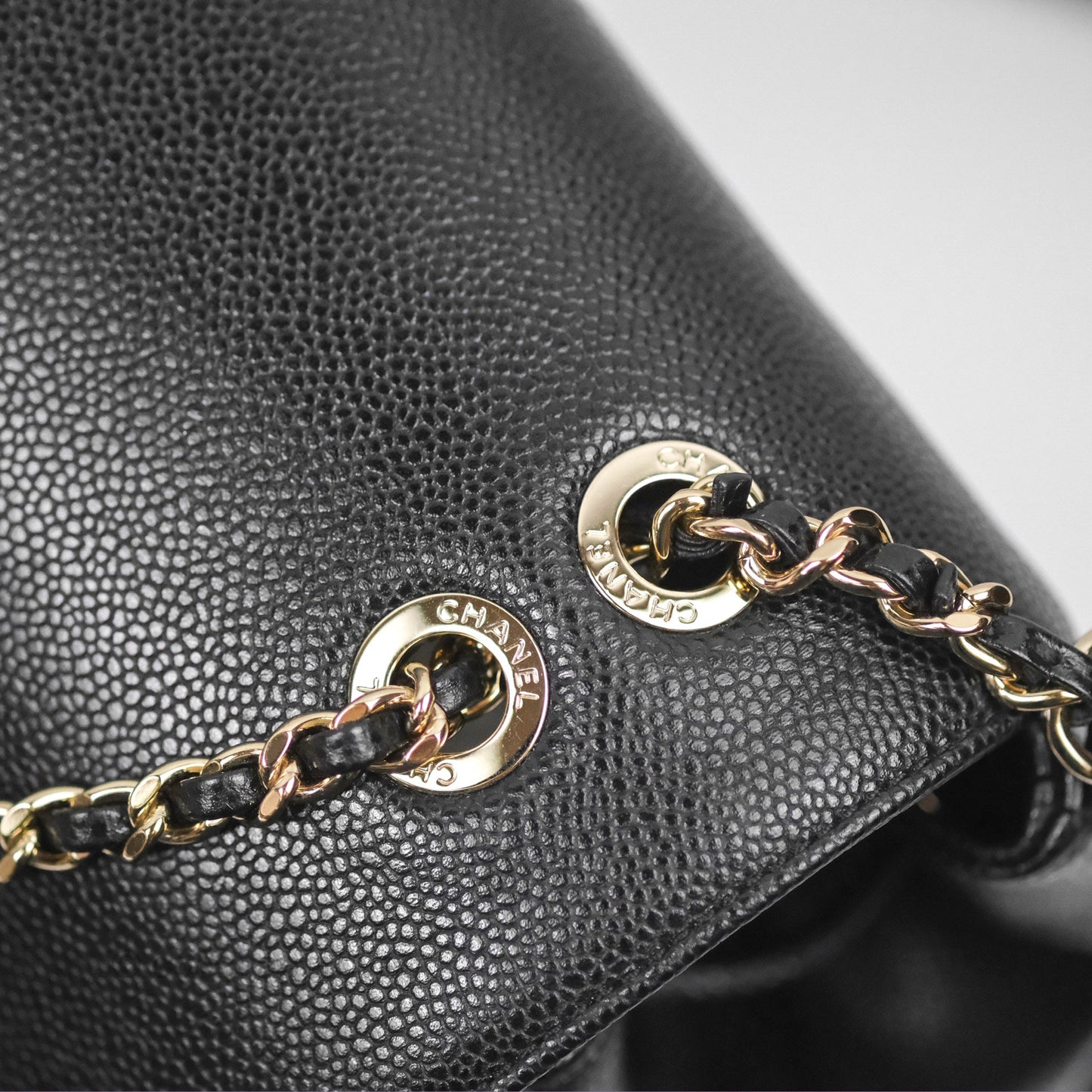 Chanel Quilted Business Affinity Backpack Black Caviar Gold Hardware