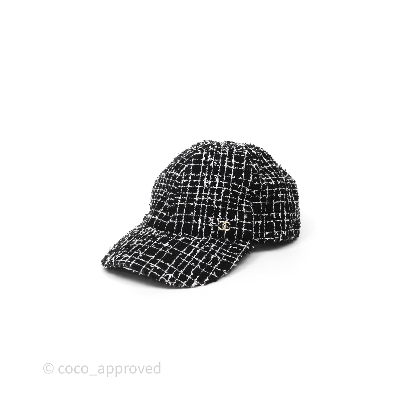Chanel CC Tweed Cap Black/White
