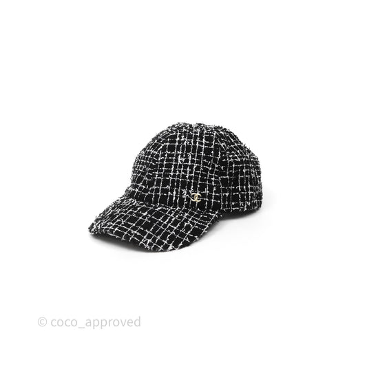 Chanel CC Tweed Cap Black/White