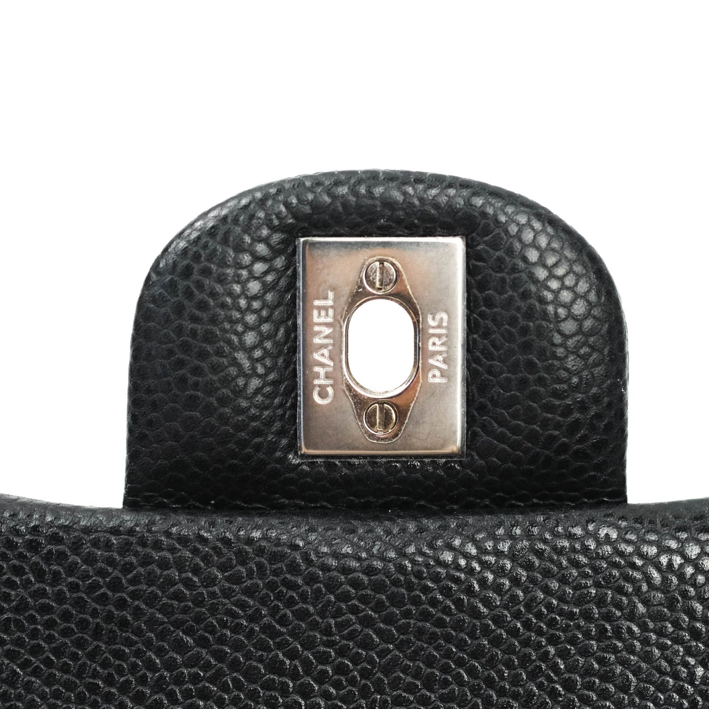 Chanel Classic Quilted Mini Rectangular Flap Black Caviar Silver Hardware