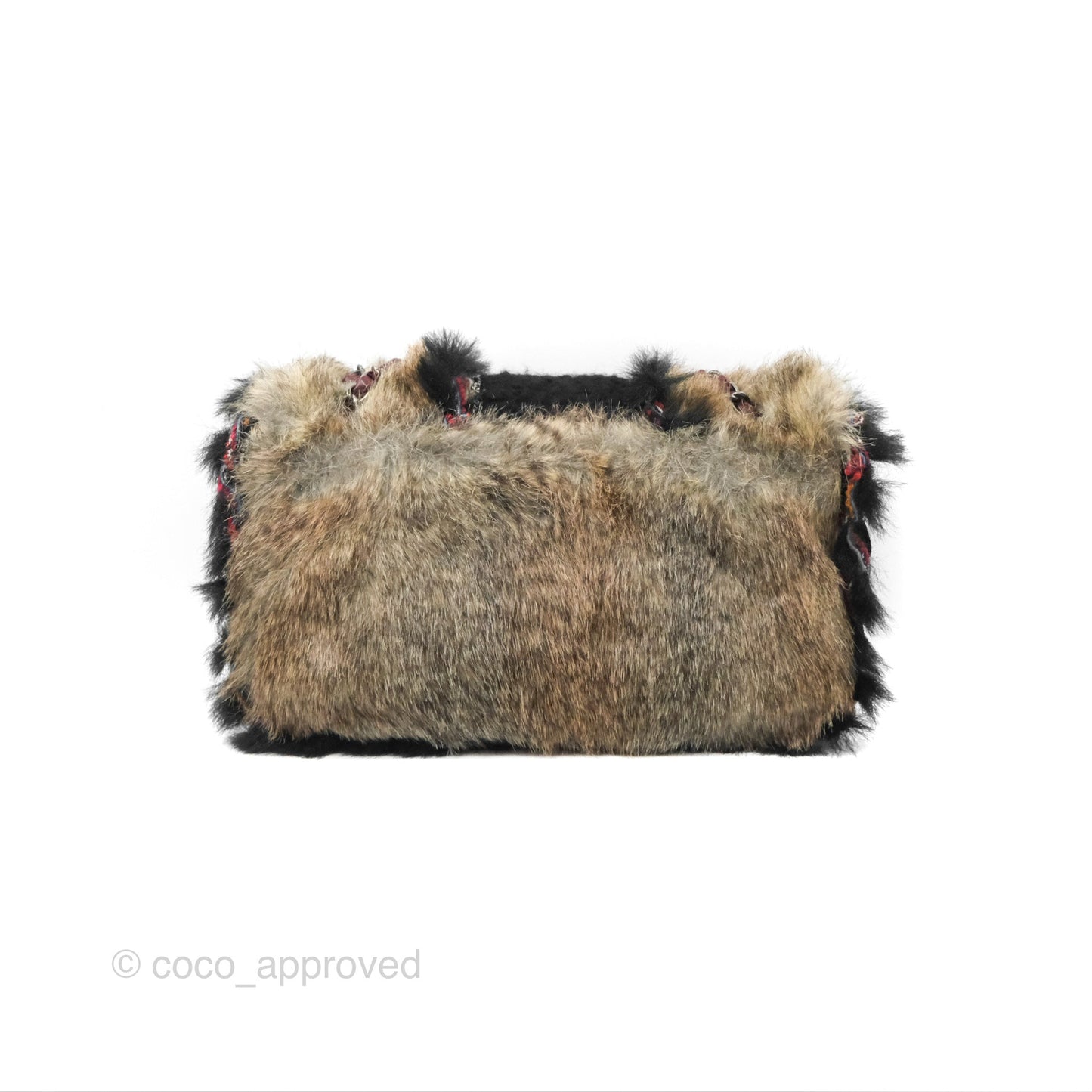 Chanel Fantasy Fur Flap Bag Ruthenium Hardware