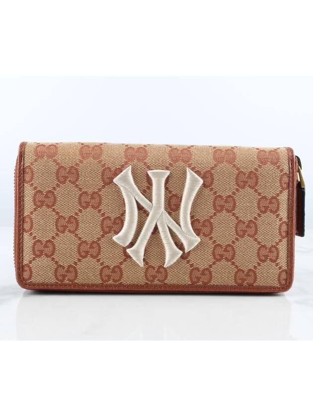 Luxury Gucci Trending 2025 MLB collaboration long wallet