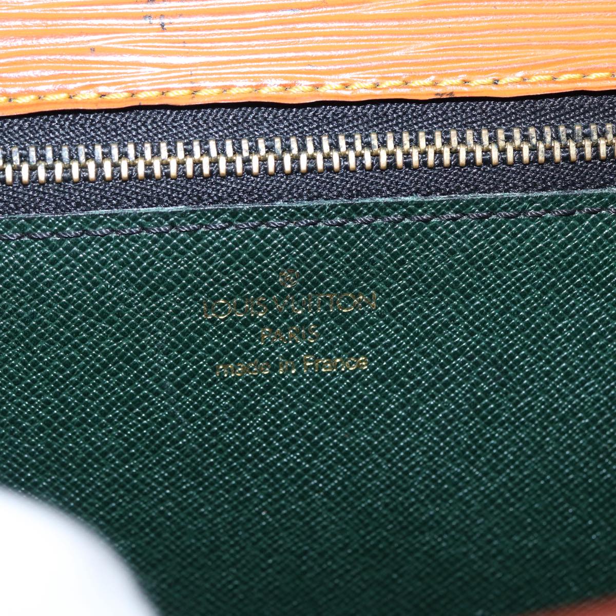 LOUIS VUITTON Epi Serie Dragonne Hand Bag Zipangu Gold M52618 LV 86508