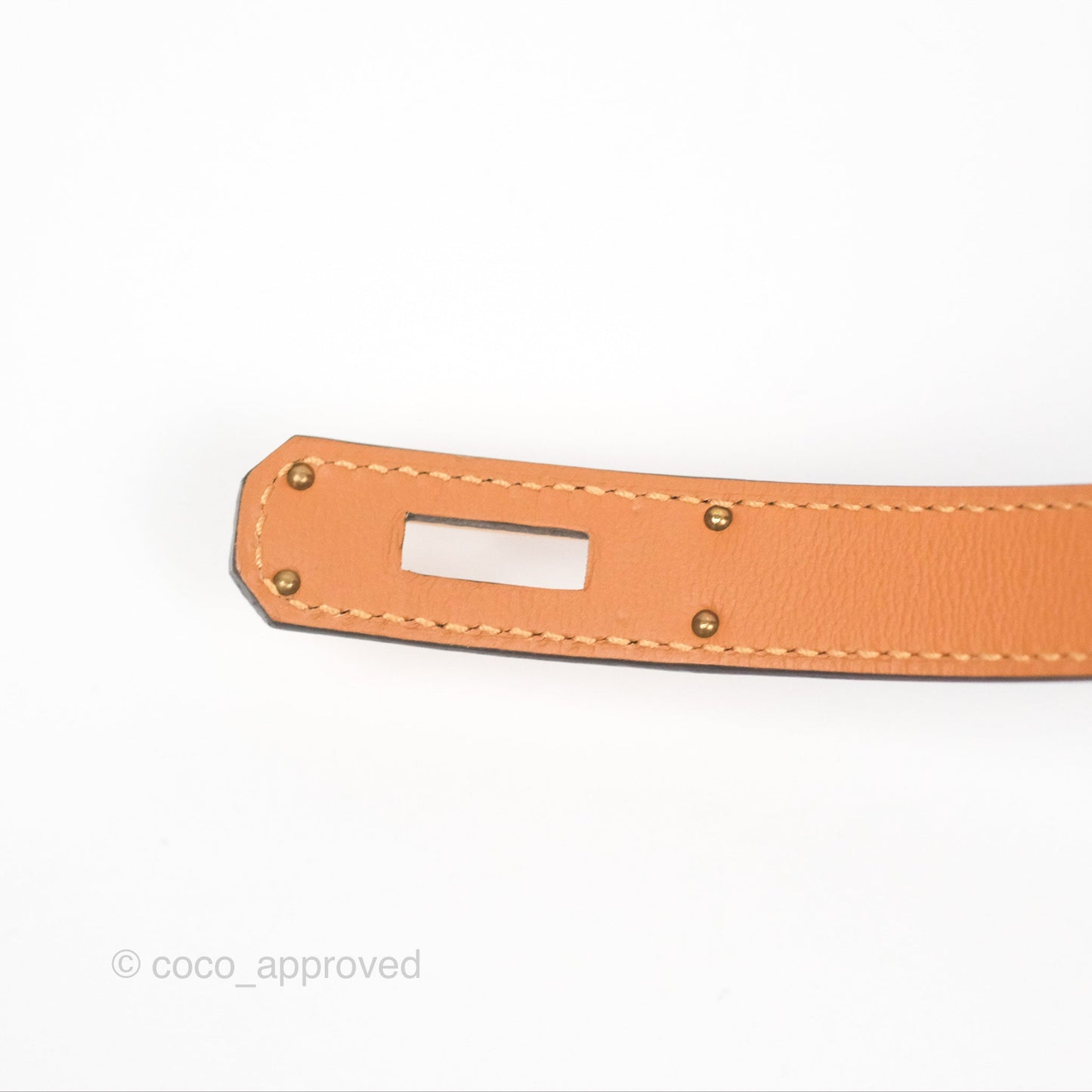 Hermès Kelly Belt Black Epsom Rose Gold Hardware