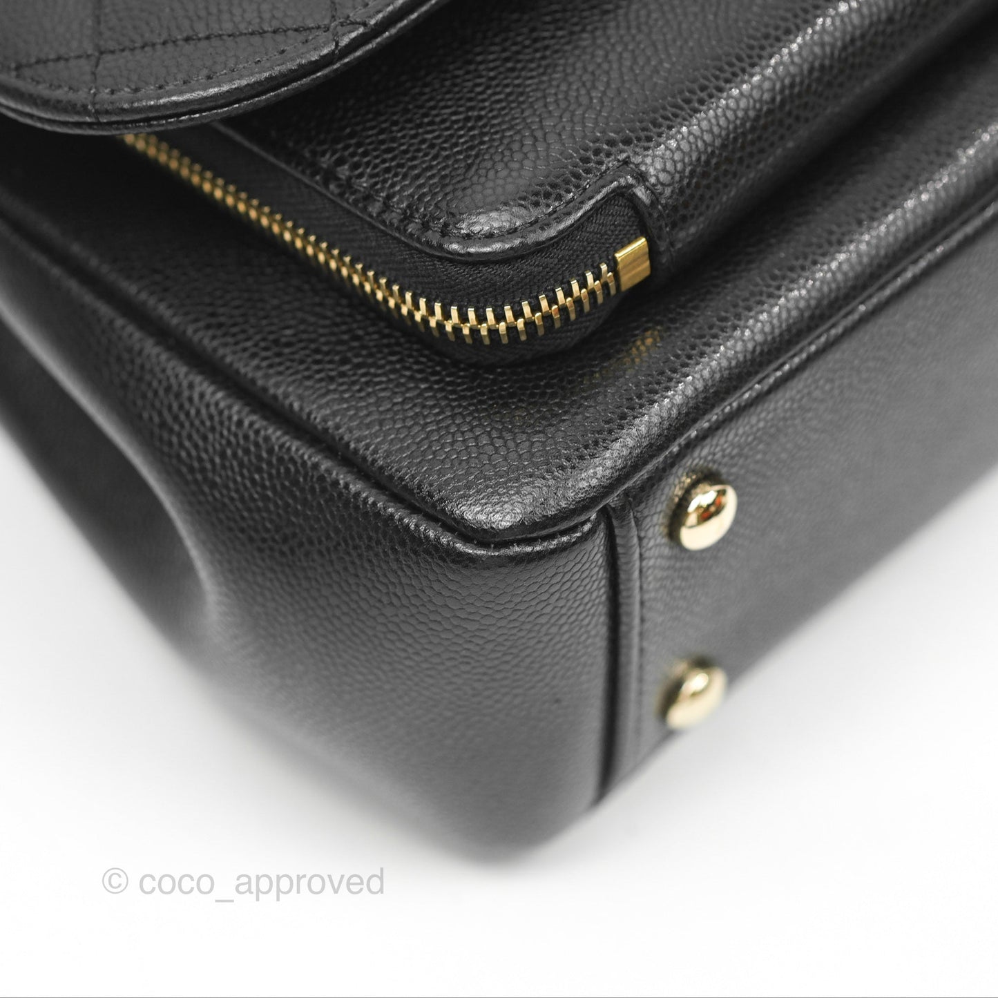 Chanel Quilted Medium Business Affinity Flap Black Caviar Gold Hardware