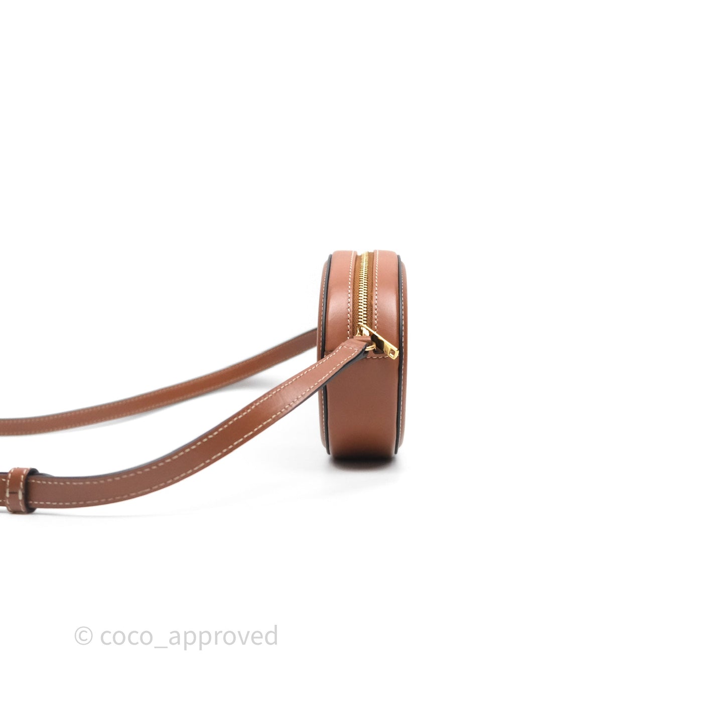 Celine Mini Oval Bag Cuir Triomphe Tan Calfskin
