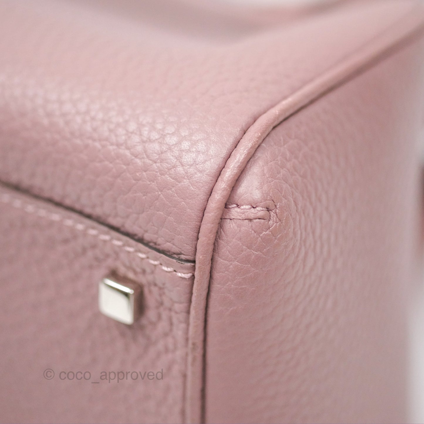Moynat Pauline PM Bag Purple Calfskin Silver Hardware