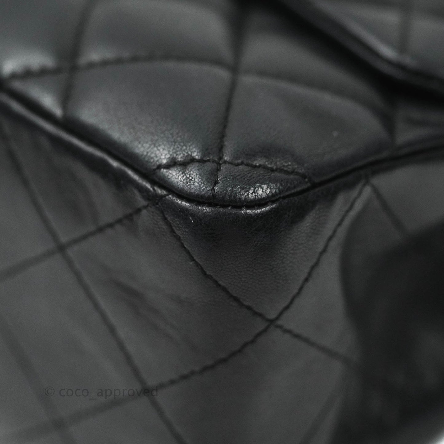 Chanel Jumbo Single Flap Black Lambskin Silver Hardware⁣⁣