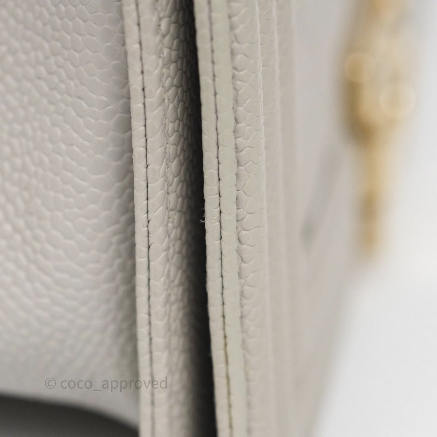 Chanel Medium Boy Quilted Grey Caviar Gold Hardware