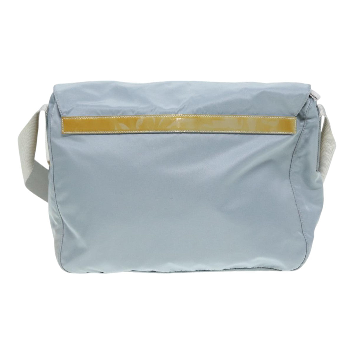 Luxury Prada Shoulder Bag Nylon Blue Silver  86646