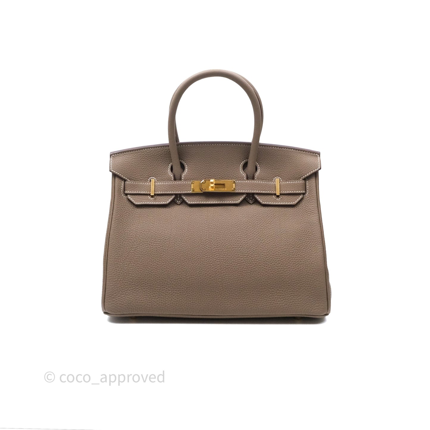 Hermès Birkin 30 Retourne Etoupe 18 Togo Gold Hardware