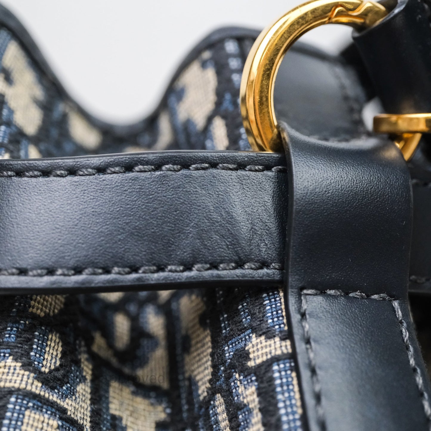 Christian Dior Medium O C'est Dior Bucket Bag Blue Dior Oblique Jacquard