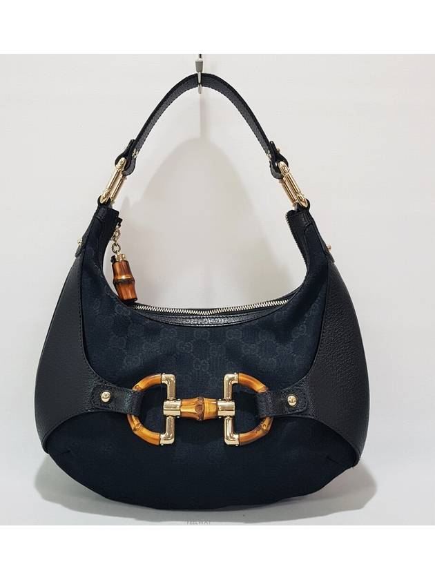 Luxury Gucci Trending 2025 Amalfi Horsebit Bamboo Hobo Bag 154378