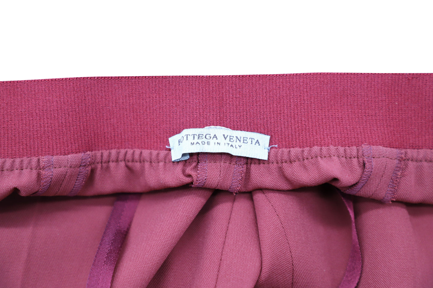Luxury Bottega Veneta Pants in Red Wool
