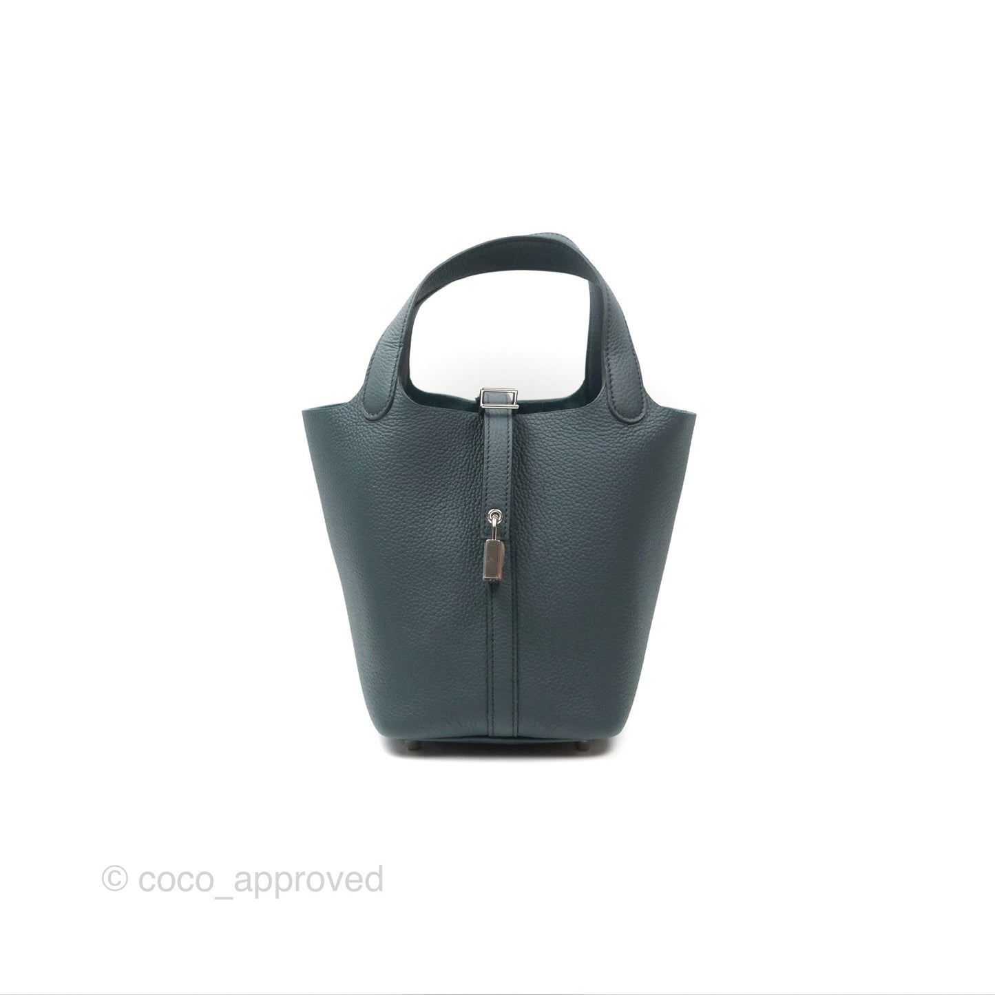 Hermès Picotin Lock 18 Vert Rousses Clemence Palladium Hardware