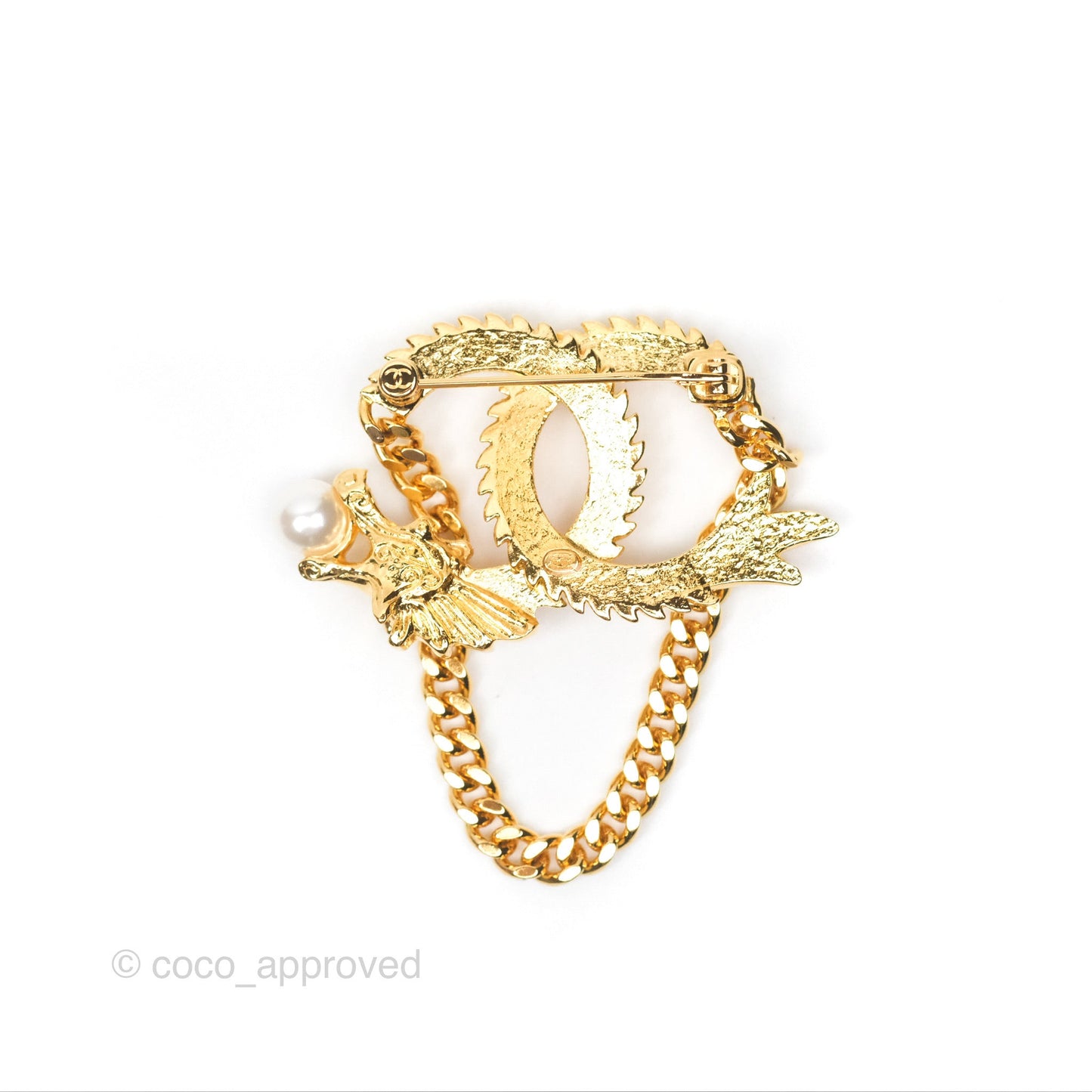 Chanel CC Dragon Chinese New Year Edition Brooch Gold Tone 24C