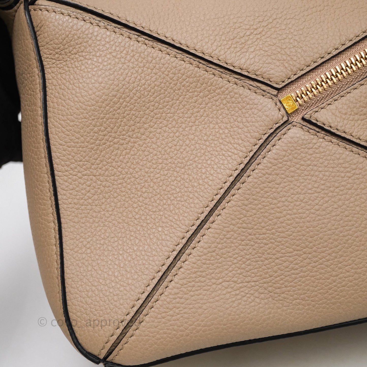 Loewe Small Puzzle Bag Sand Mink Grained Calfskin