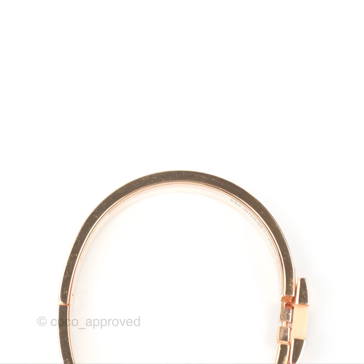 Hermès Clic H Bracelet Creme Rose Gold PM