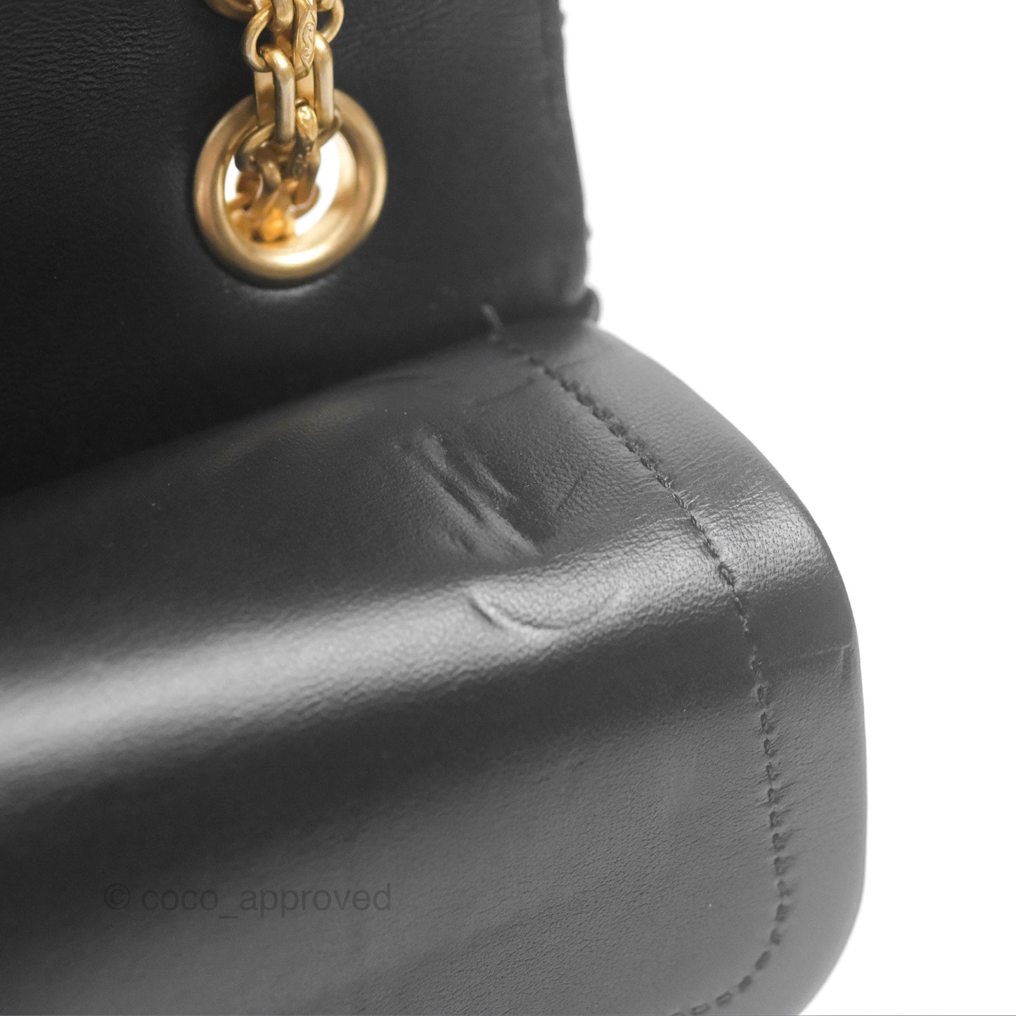 Chanel Reissue 2.55 Metallic Gold Crocodile Embossed Calfskin And Black Quilted Lambskin Aged Gold Hardware