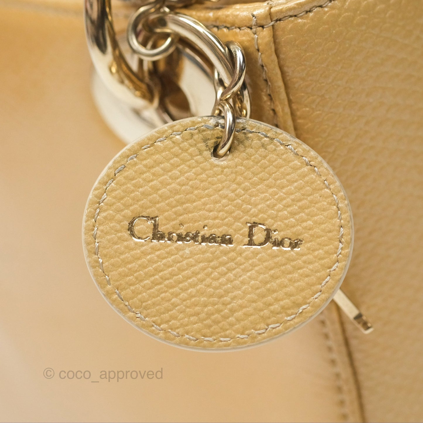 Christian Dior Mini Lady Dior Beige Lizard Gold Hardware