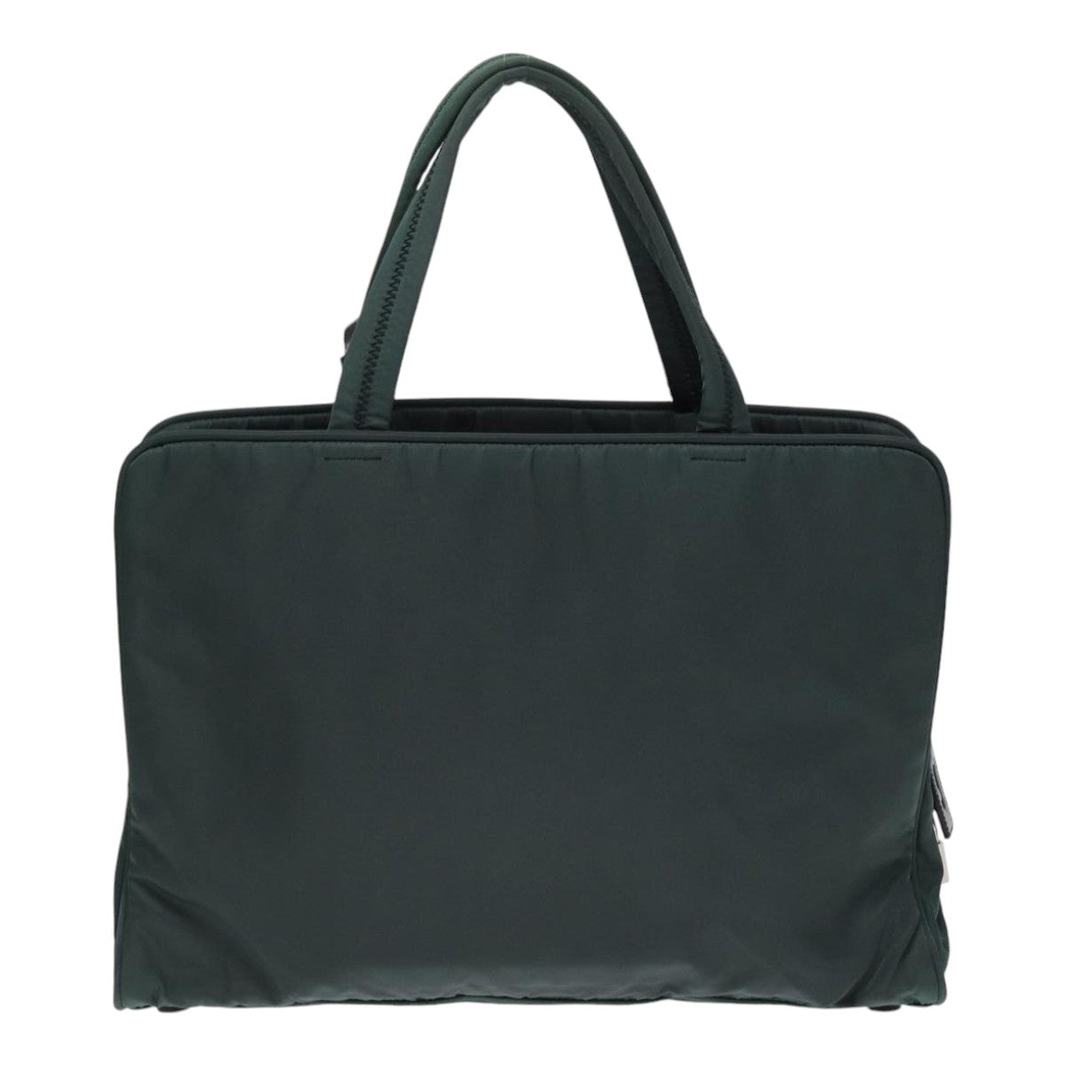 Luxury Prada Hand Bag Nylon Green Silver  86882