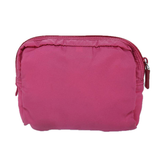 Luxury Prada Pouch Nylon Silver Pink  86890
