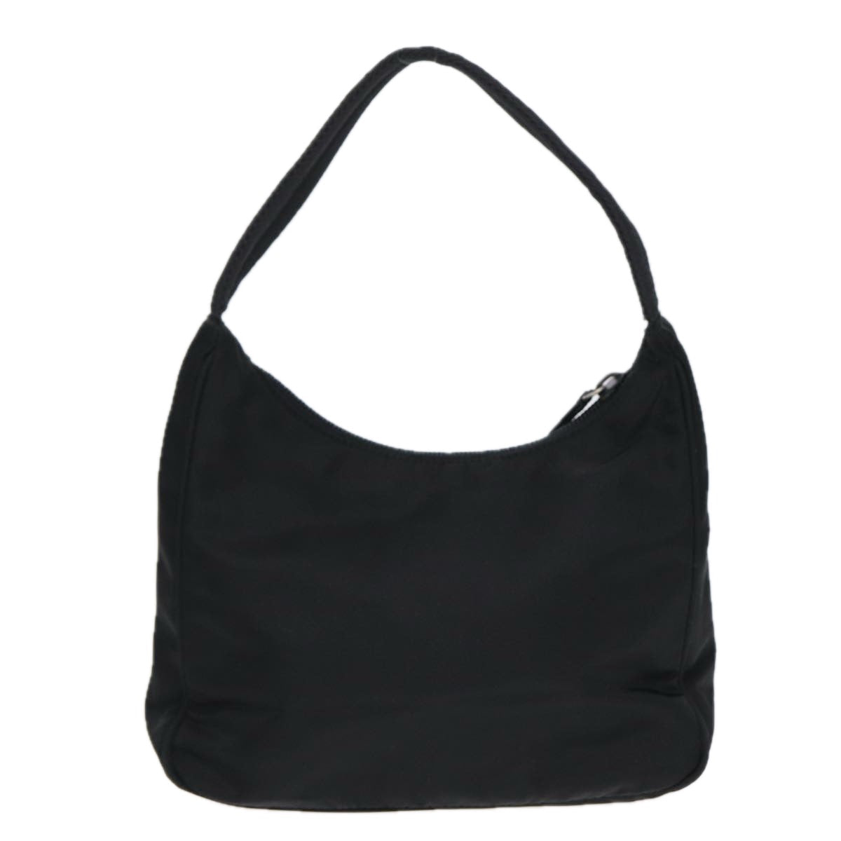 Luxury Prada Hand Bag Nylon Black Silver  86891