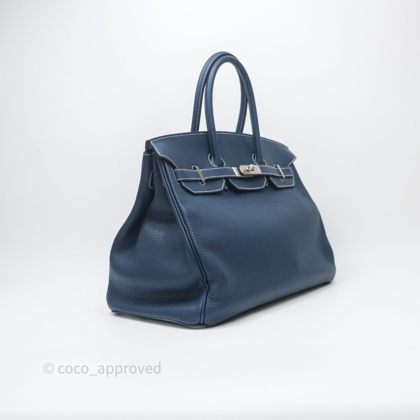 Hermès Birkin 35 Bleu de Prusse 7P Togo Palladium Hardware