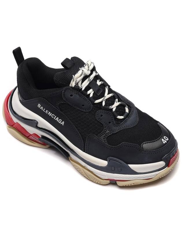 Luxury Balenciaga Triple S Low Top Sneakers Black