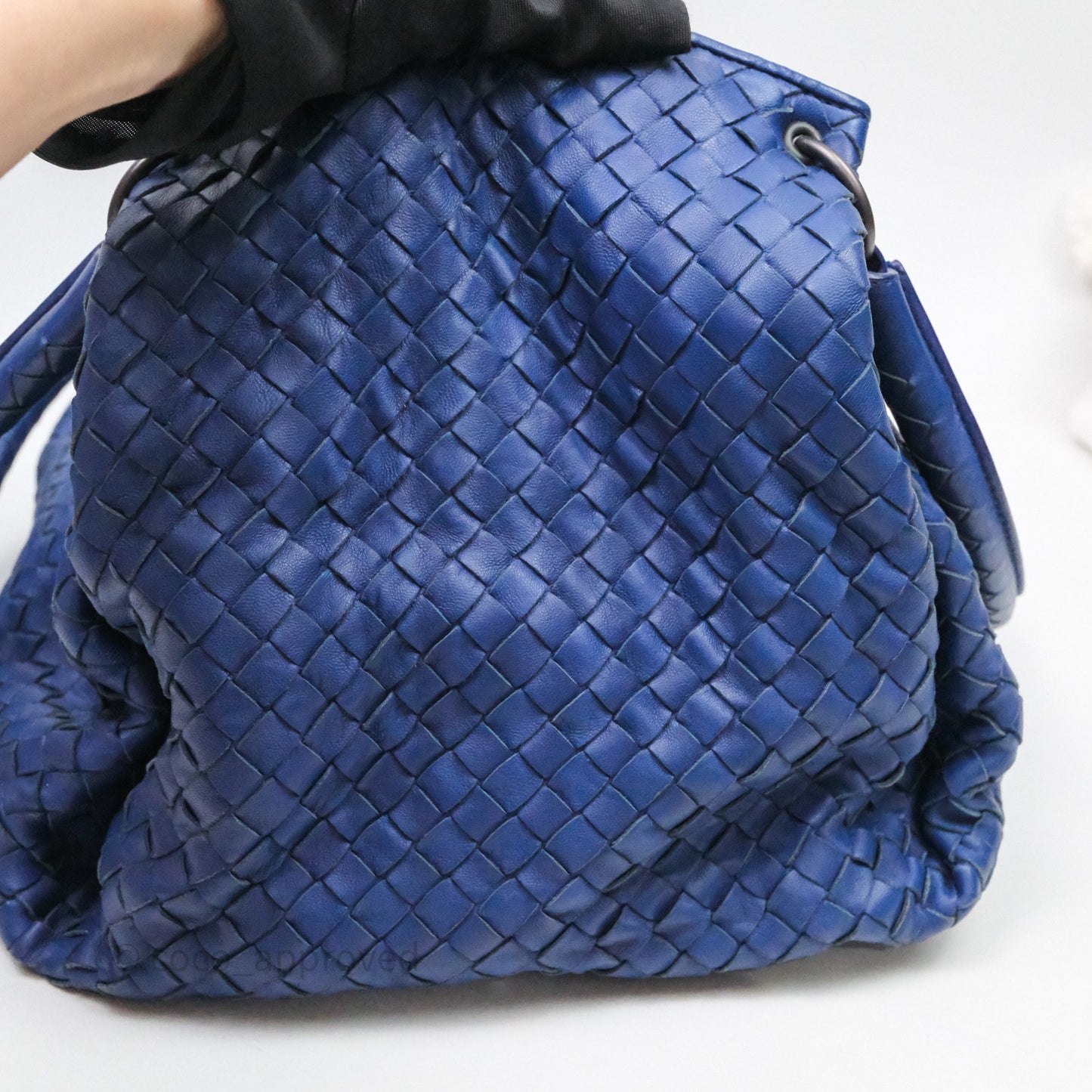 Bottega Veneta Intrecciato Tote Bag Blue
