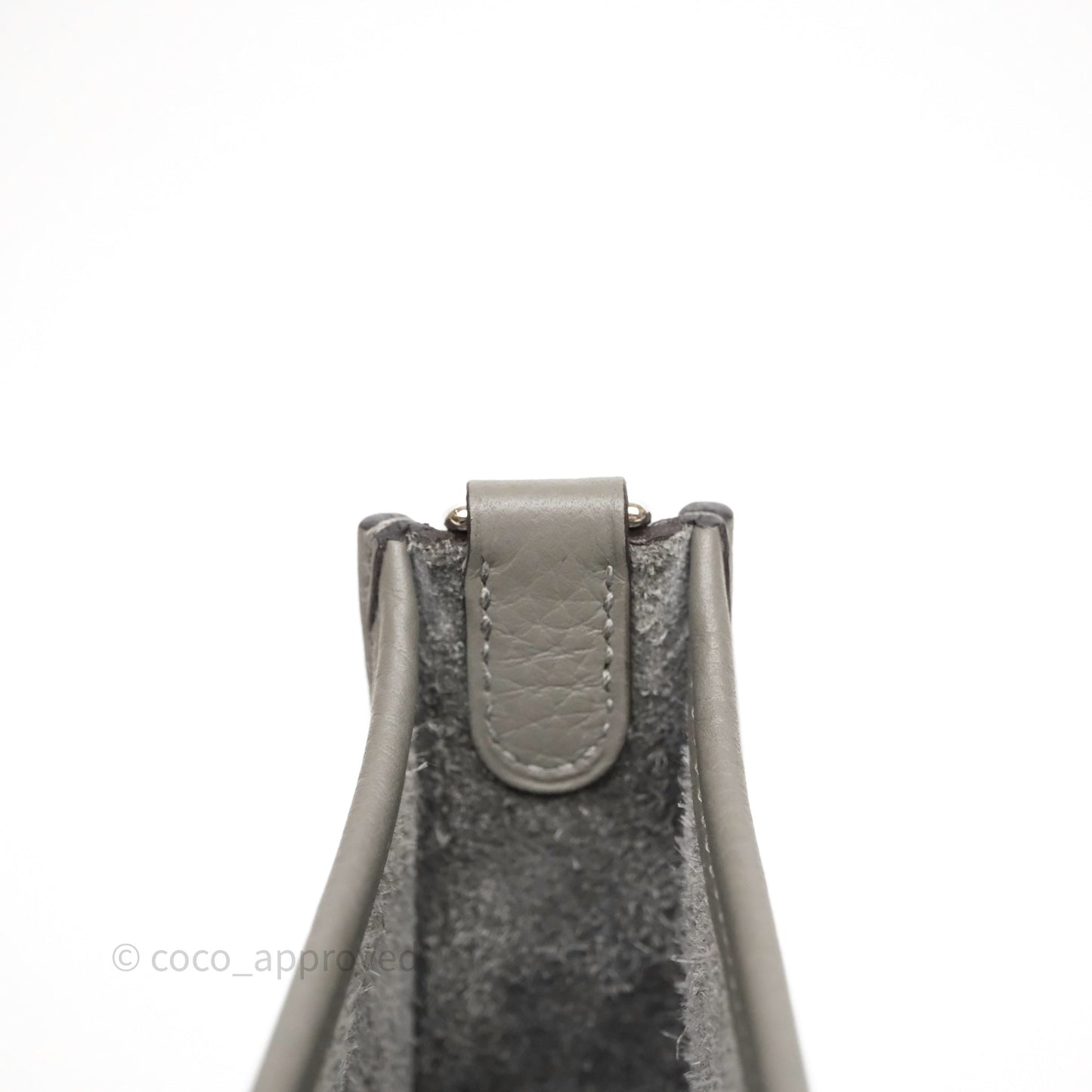 Hermès Mini Evelyne 16 Gris Meyer 0L Clemence Palladium Hardware
