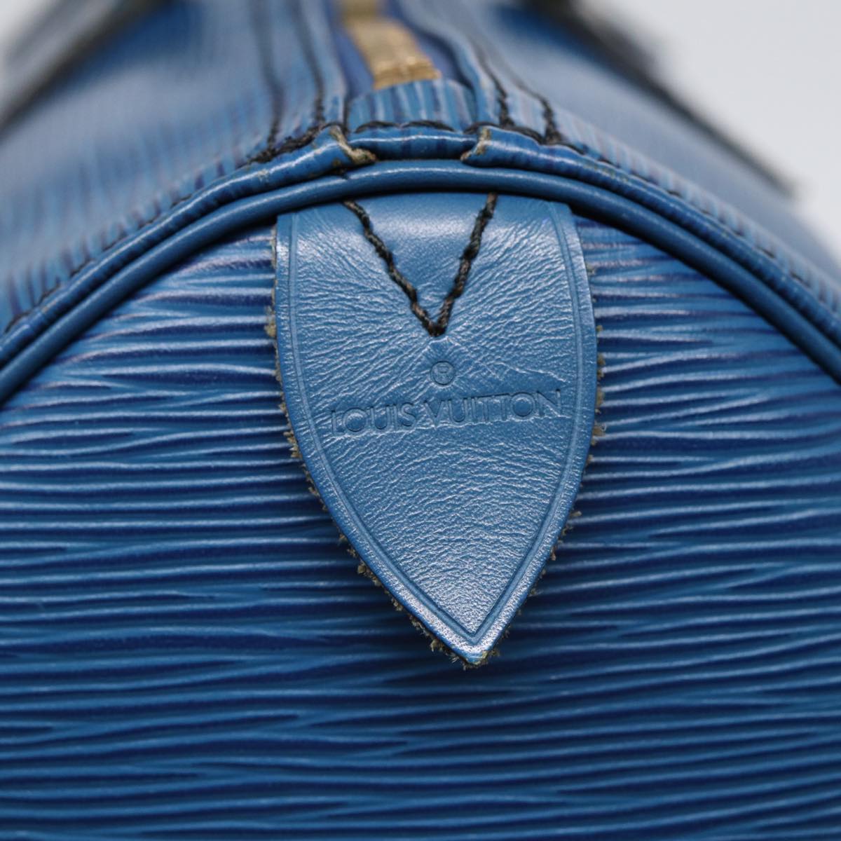 LOUIS VUITTON Epi Speedy 35 Hand Bag Toledo Blue M42995 LV 86994