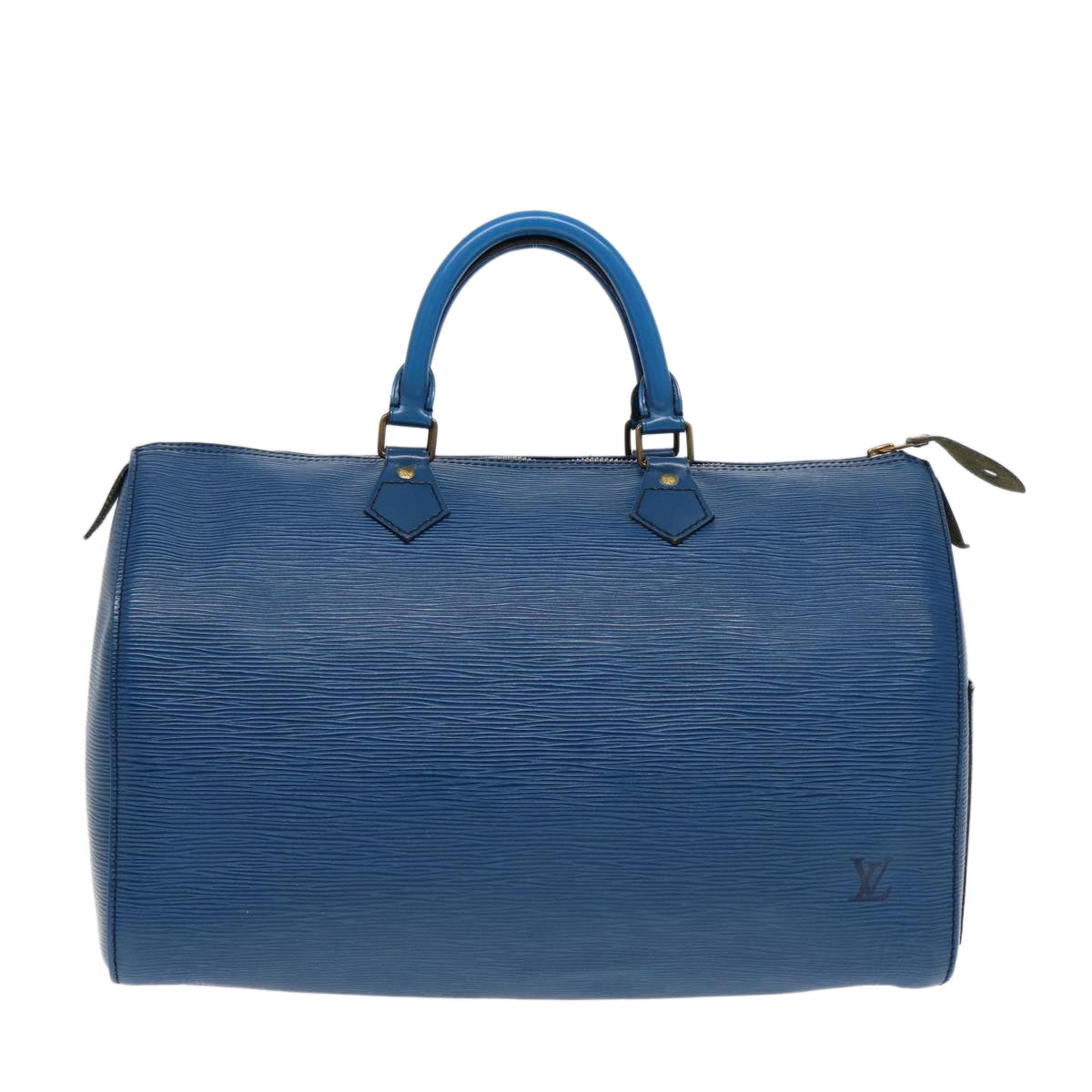 LOUIS VUITTON Epi Speedy 35 Hand Bag Toledo Blue M42995 LV 86994