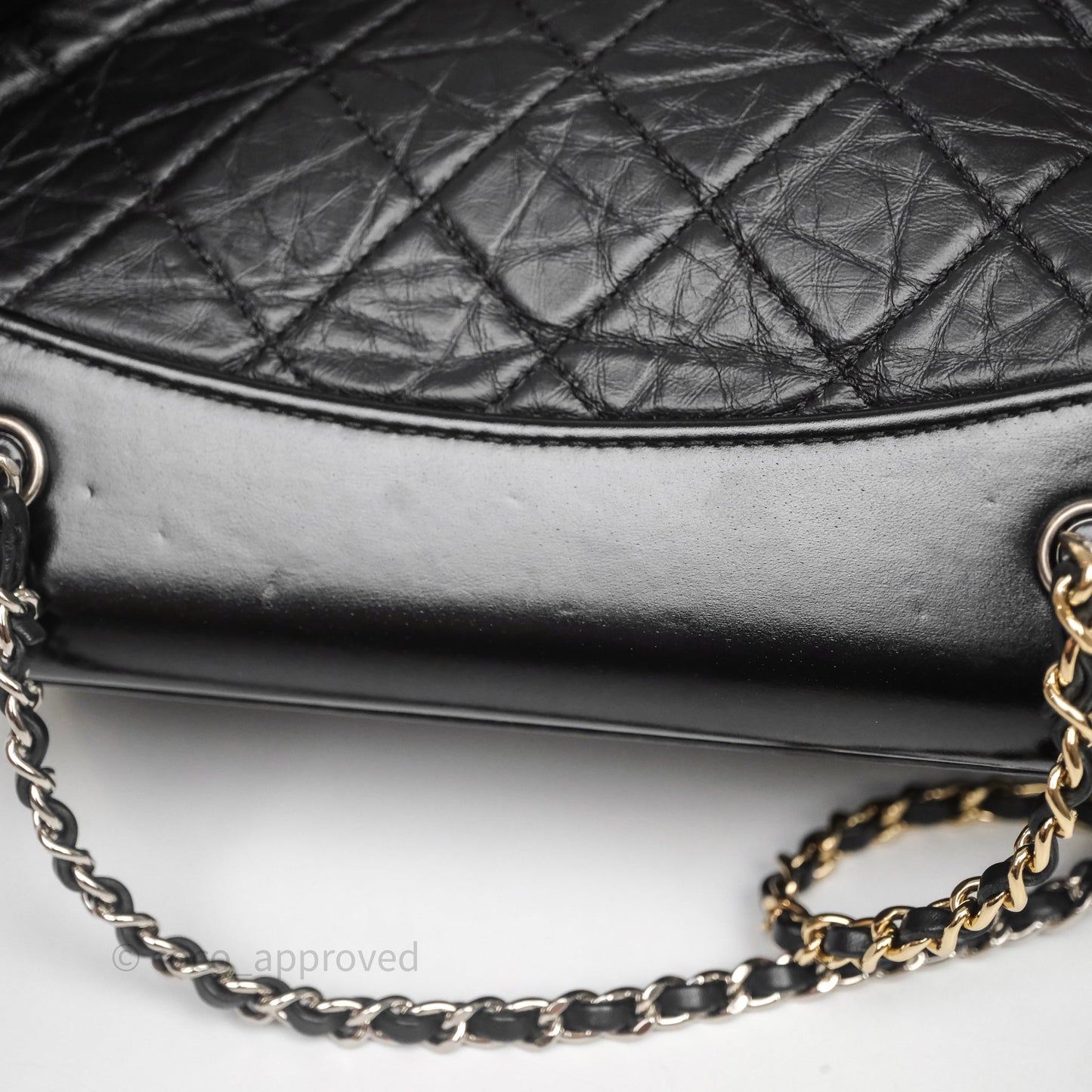 Chanel Small Gabrielle Backpack Quilted Black Aged Calfskin
