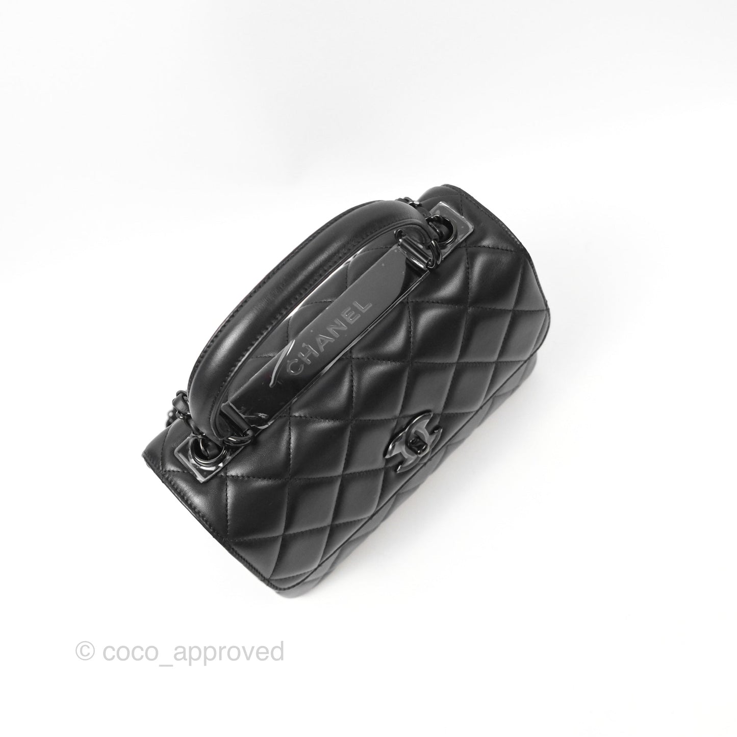 Chanel Small Trendy CC So Black Lambskin