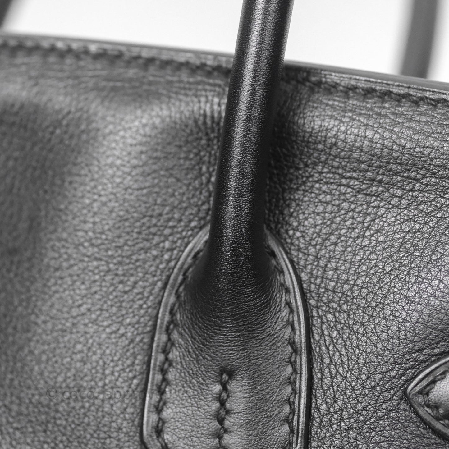 Hermès Birkin 30 Noir 89 Evergrain Palladium Hardware