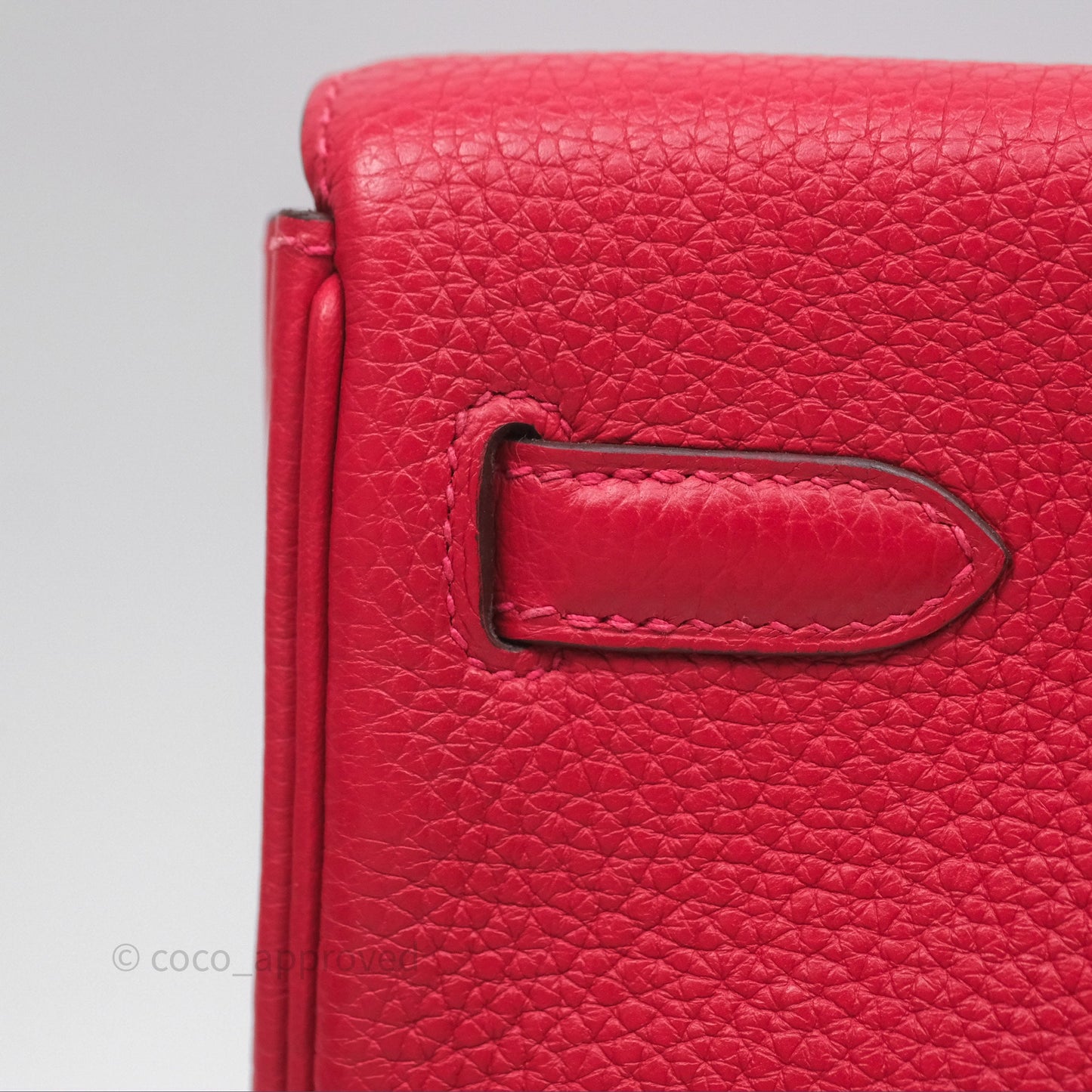 Hermès Kelly Ado Backpack Red Rouge Clemence Palladium Hardware