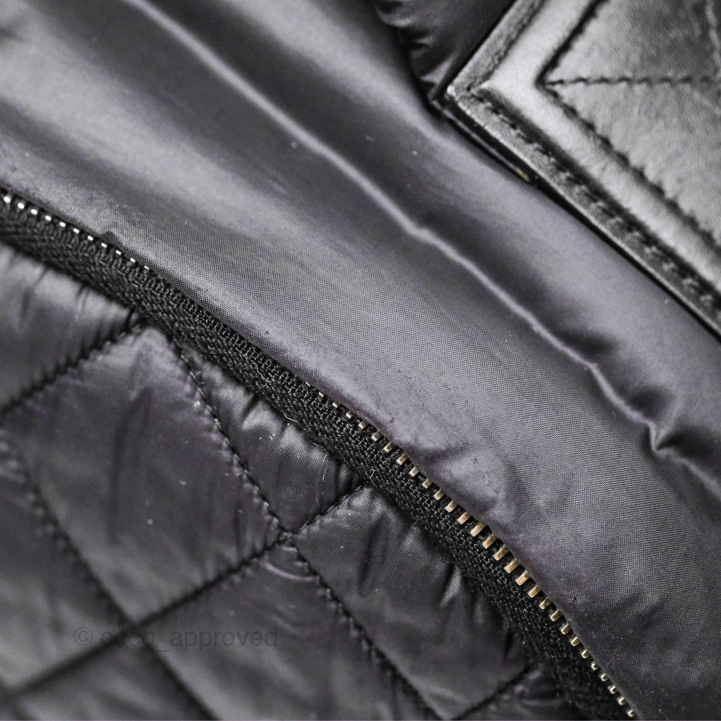 Chanel Coco Cocoon Backpack Black Nylon Silver Hardware