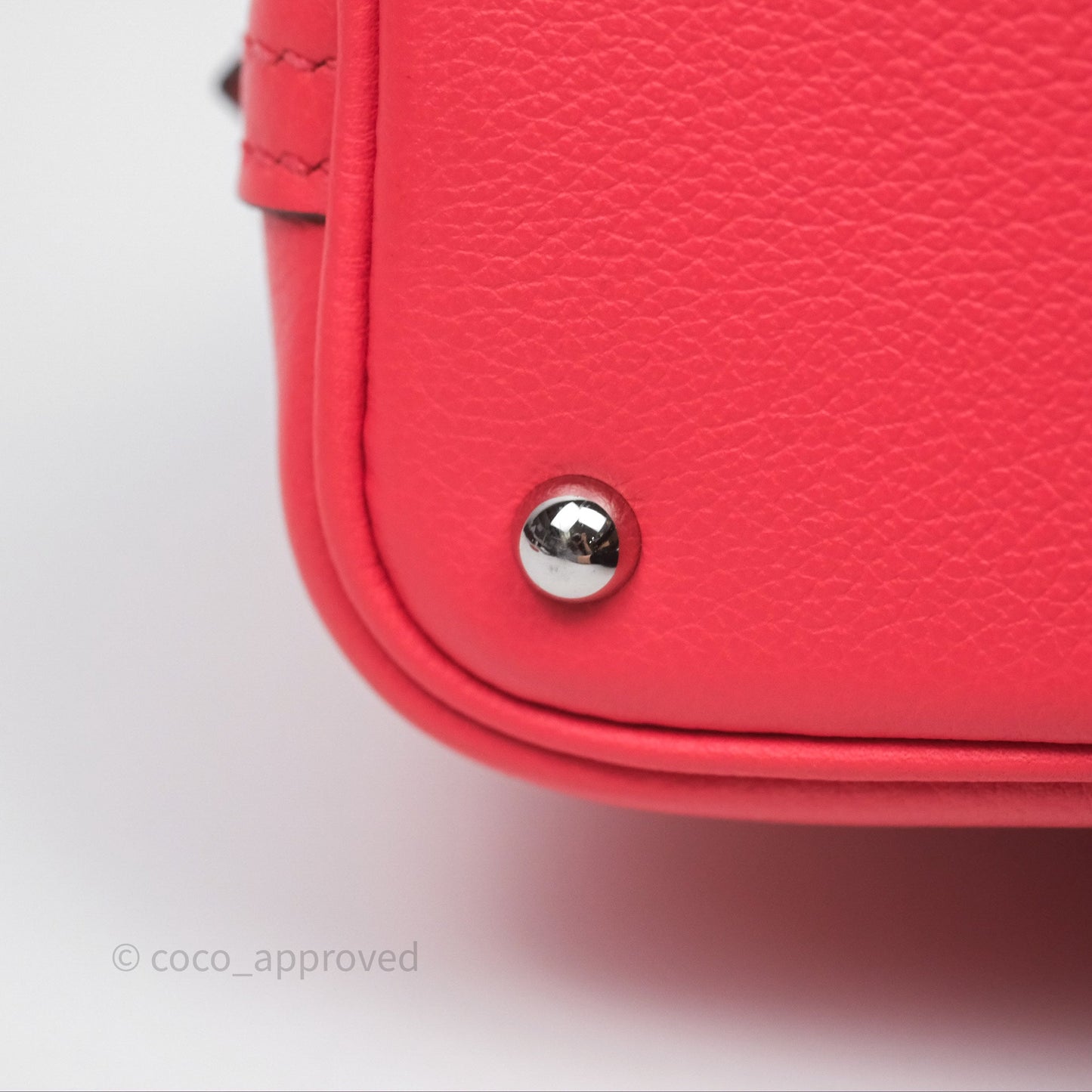 Hermès Bolide Mini 1923 Rose Texas 0E/ Cuivre 6C Evercolor Palladium Hardware