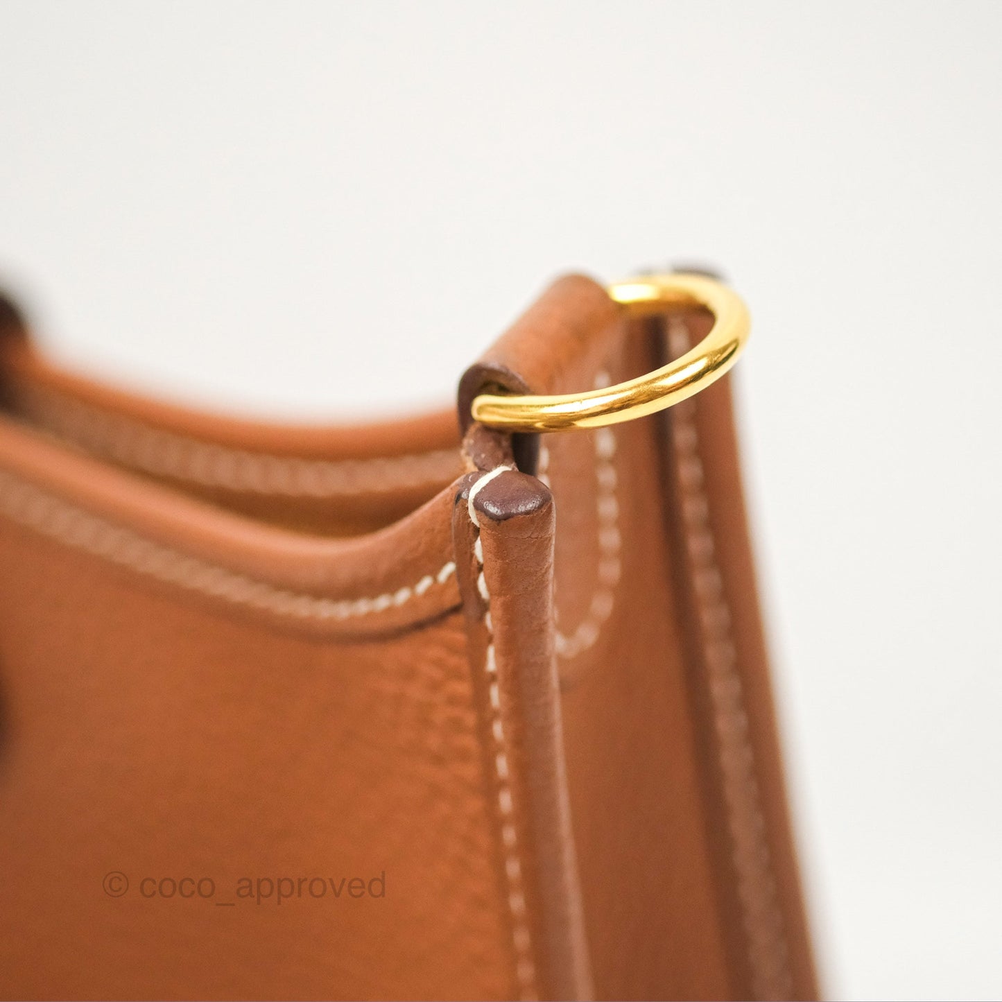Hermès Mini Evelyne 16 Gold Clemence Gold Hardware