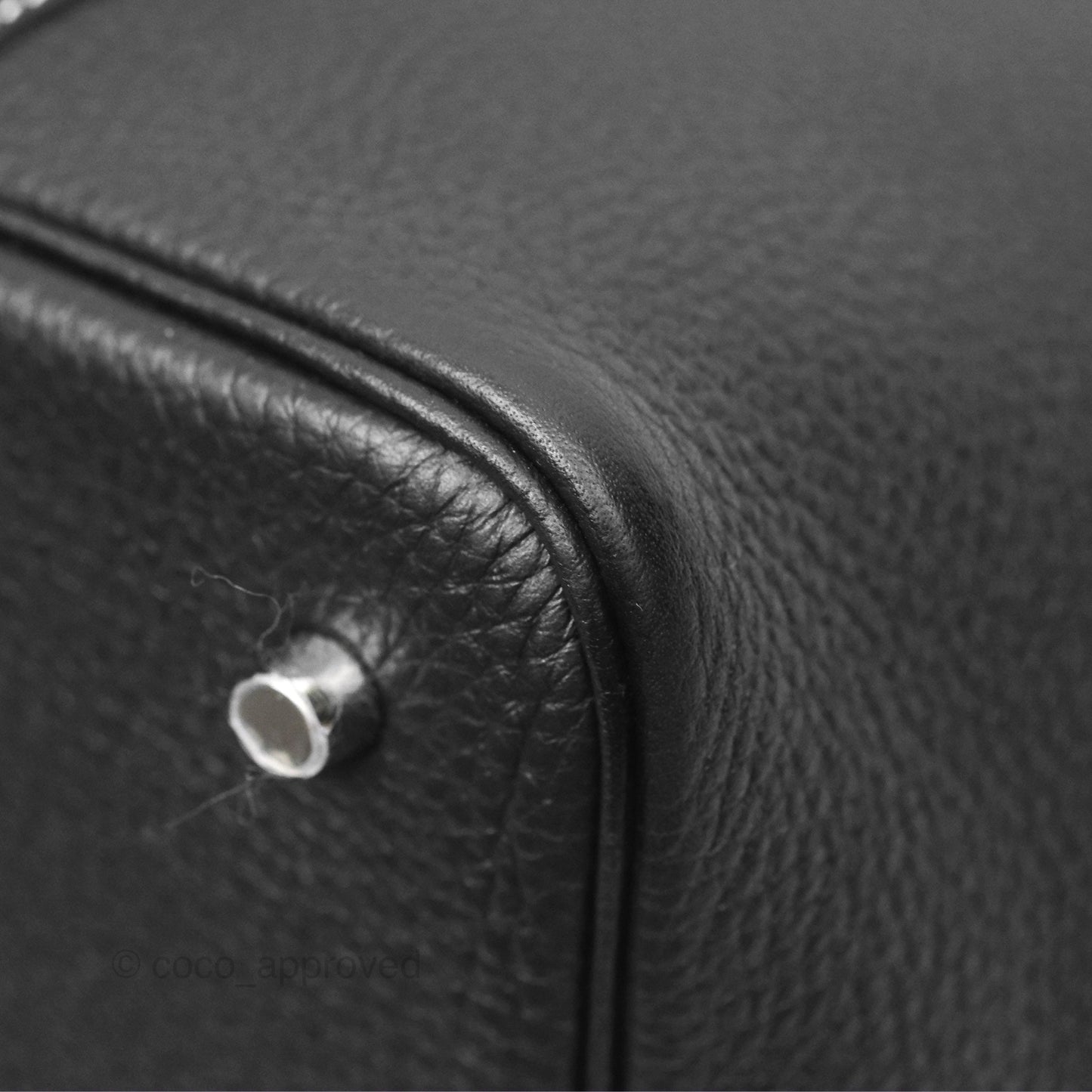Hermès Picotin 22 Stitch Black Clemence Palladium Hardware