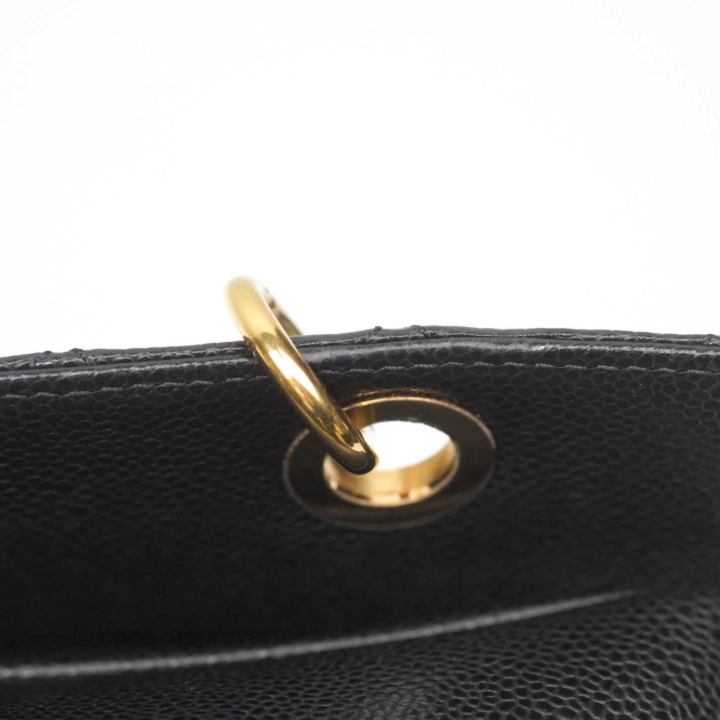 Chanel PTT Petite Timeless Shopping Tote Bag Black Caviar Gold Hardware
