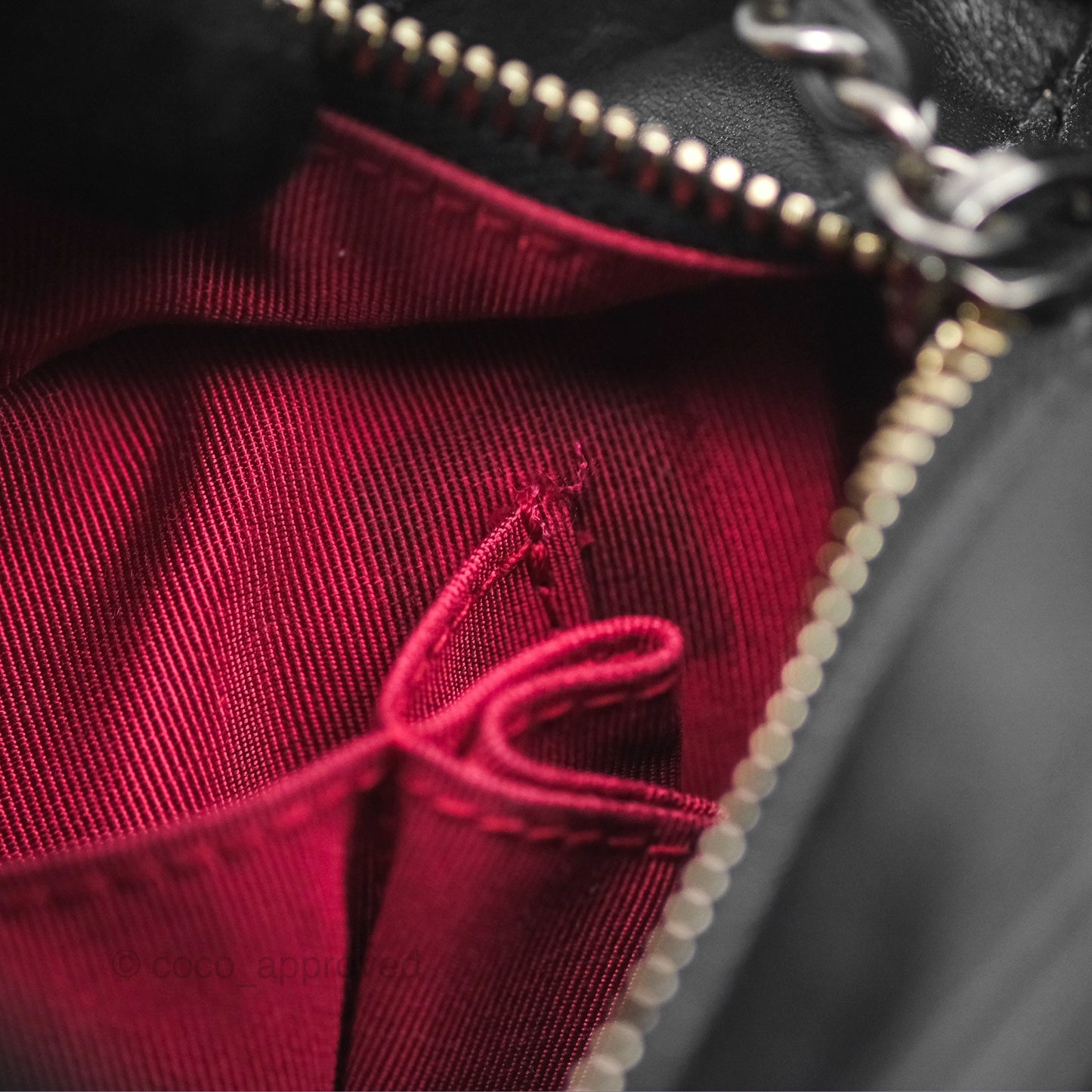 Chanel Small Gabrielle Hobo Quilted Black Aged Calfskin