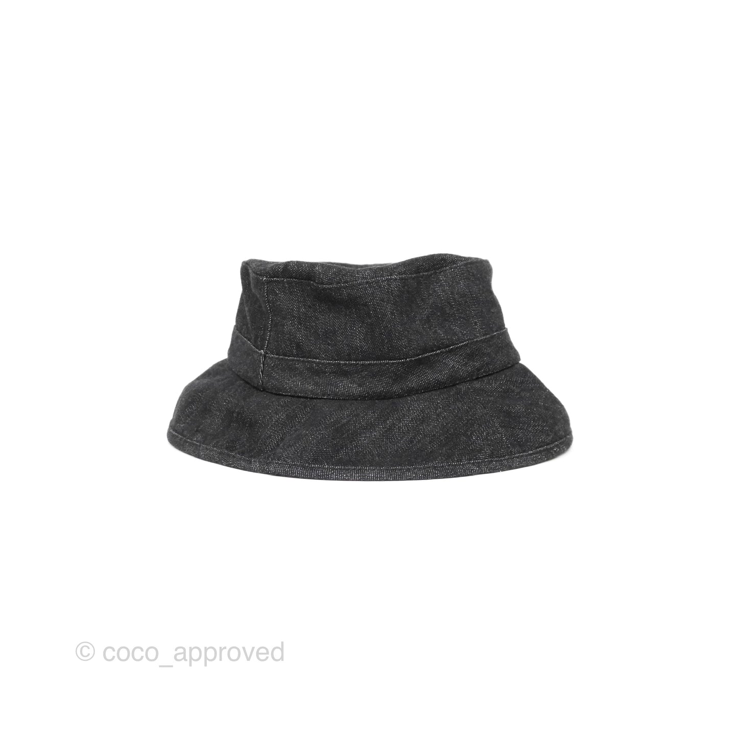 Chanel Logo Denim Bucket Hat Size S