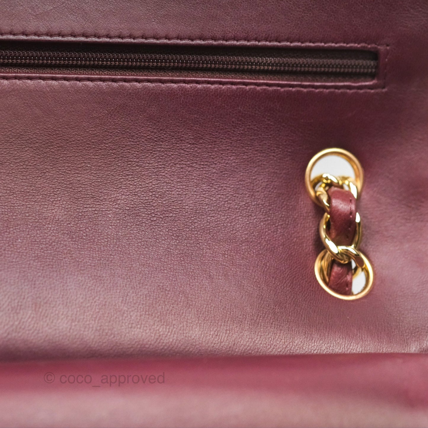 Chanel Jumbo Double Flap Burgundy Lambskin Gold Hardware
