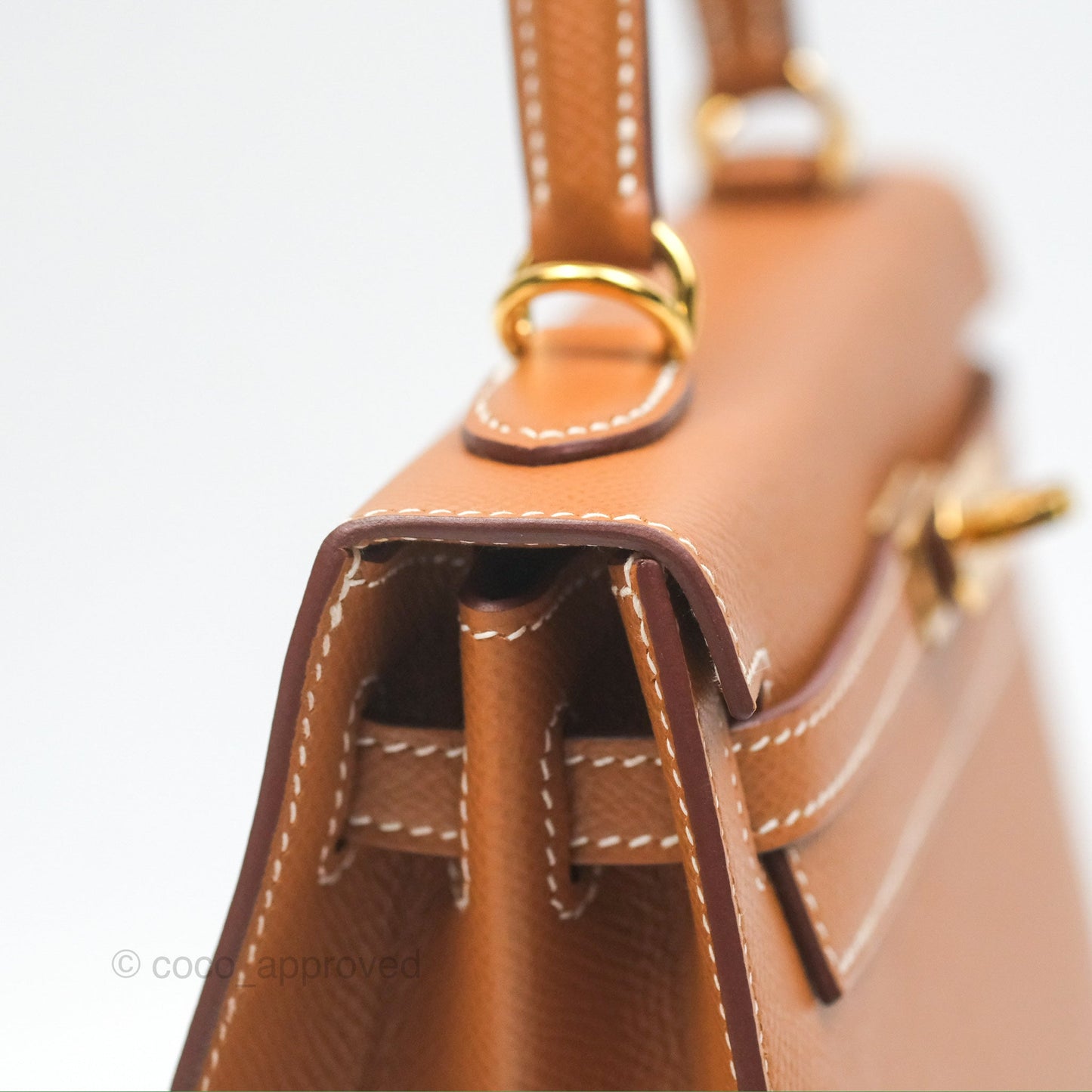 Hermès Kelly 25 Sellier Gold Epsom Gold Hardware